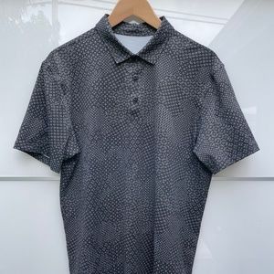 Lululemon Men's Quarter Button 4 Way Stretch Polo Shirt - Large - Like New